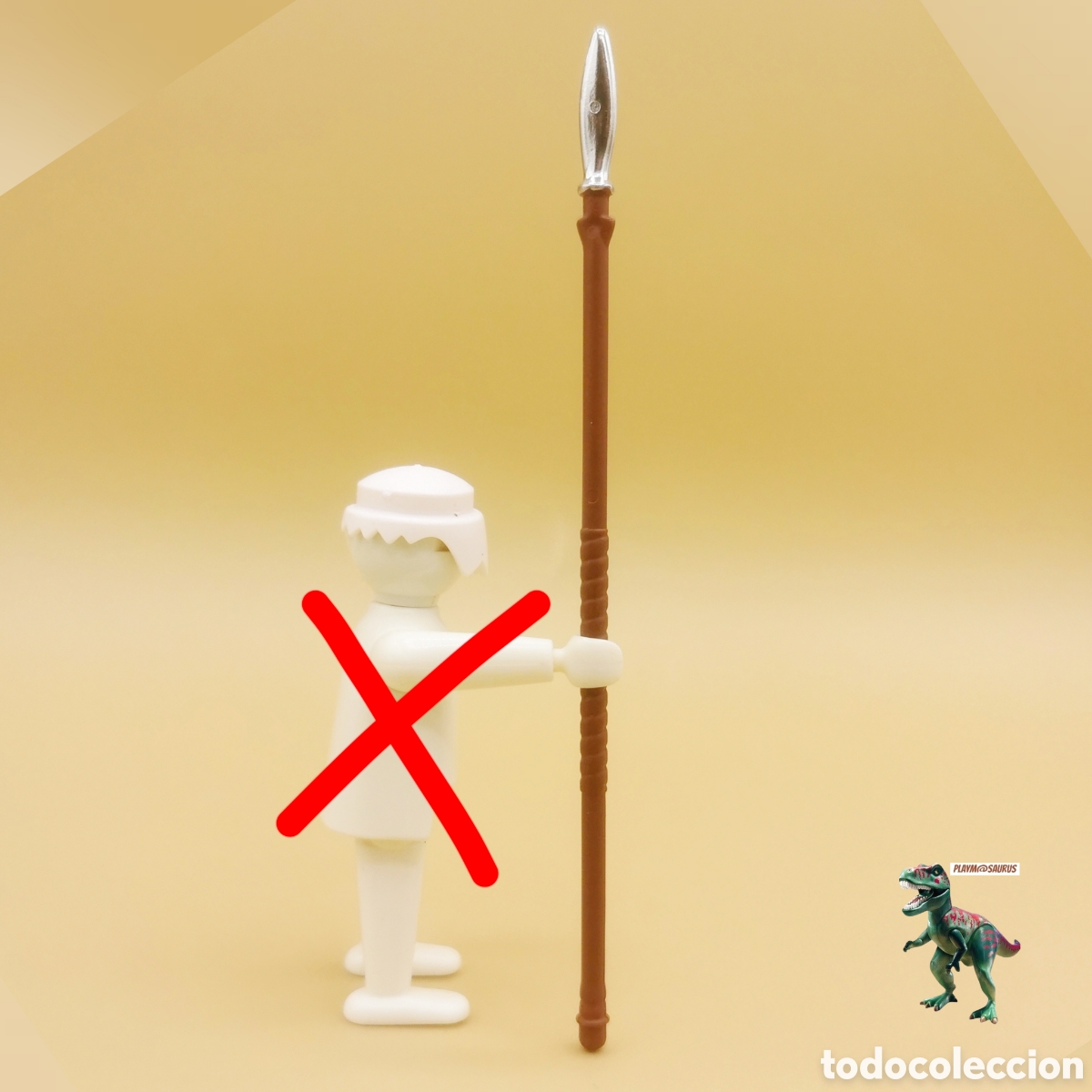 Playmobil: Playmobil lanza larga caballero medieval lancero soldado tercios espa&ntilde;oles pica 12,8 cm guerrero