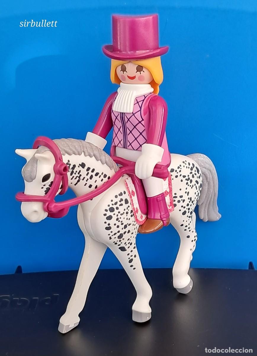 Playmobil: Figura amazona y caballo. Estilo victoriano. Playmobil. H&iacute;pica