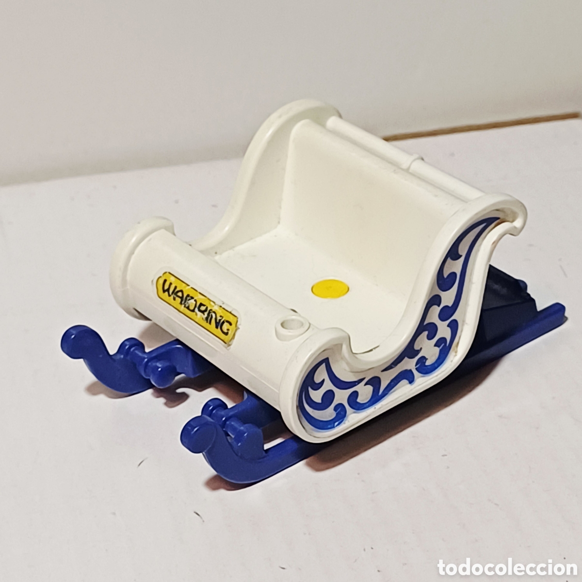 Playmobil: Pieza playmobil trineo infantil ni&ntilde;o nieve azul y blanco ref. 3689