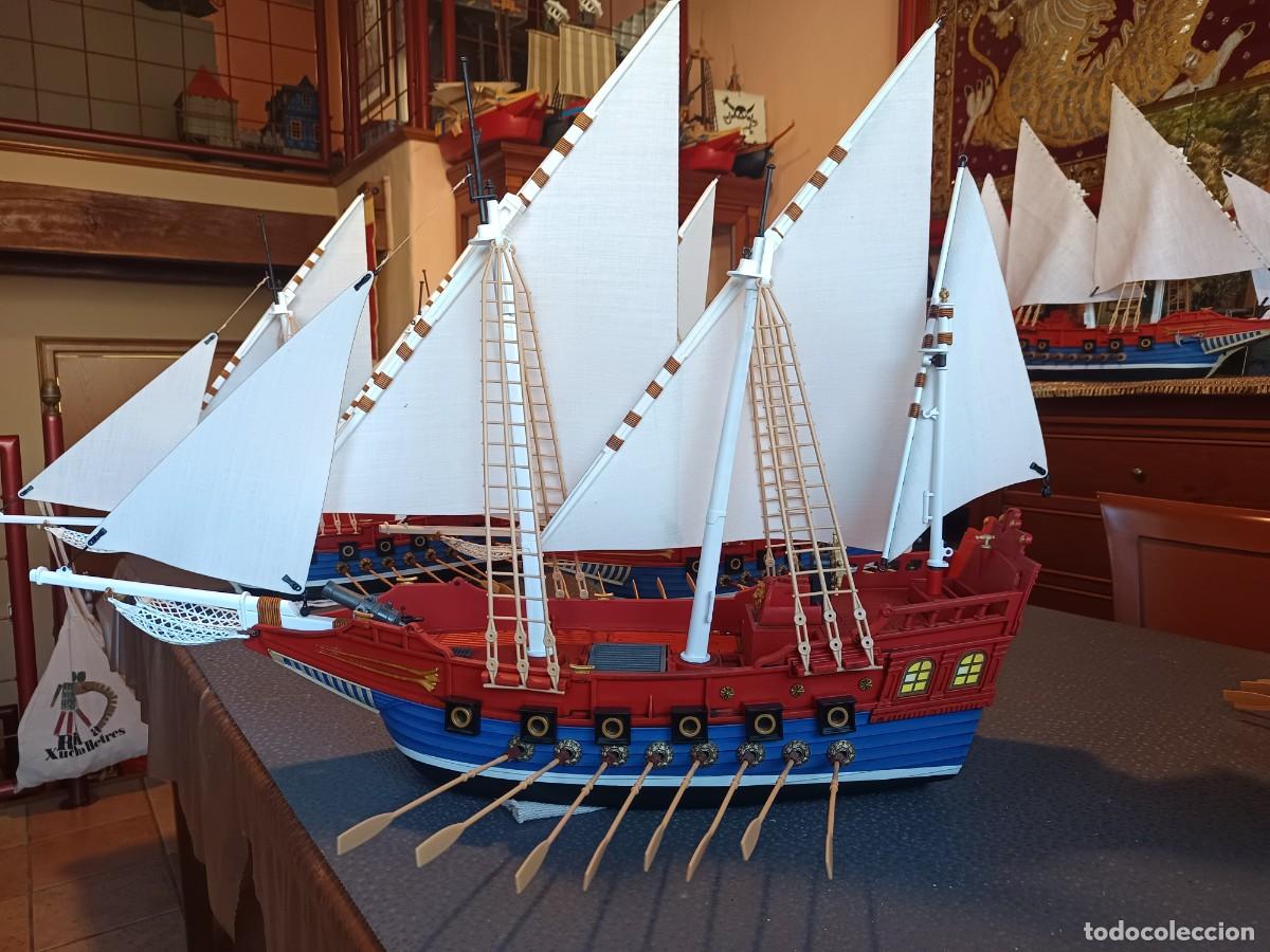 Playmobil: Barco Pirata custom Playmobil, Galera con remos motorizados