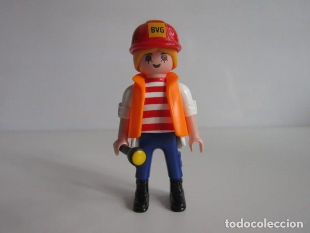 Playmobil: DIFICIL OBRERO CONSTRUCCION METRO BERLIN LINEA U9 PROMOCIONAL 2018 RAR PLAYMOBIL