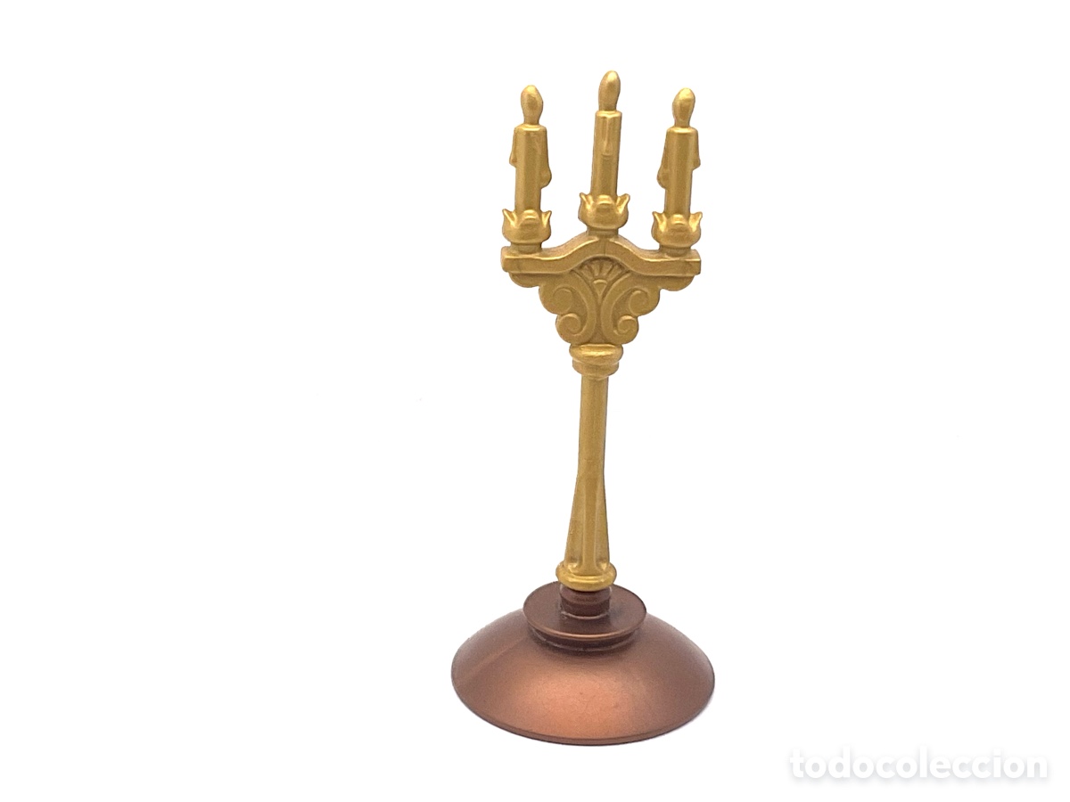 Playmobil: ACCESORIO PLAYMOBIL. CANDELABRO DORADO.