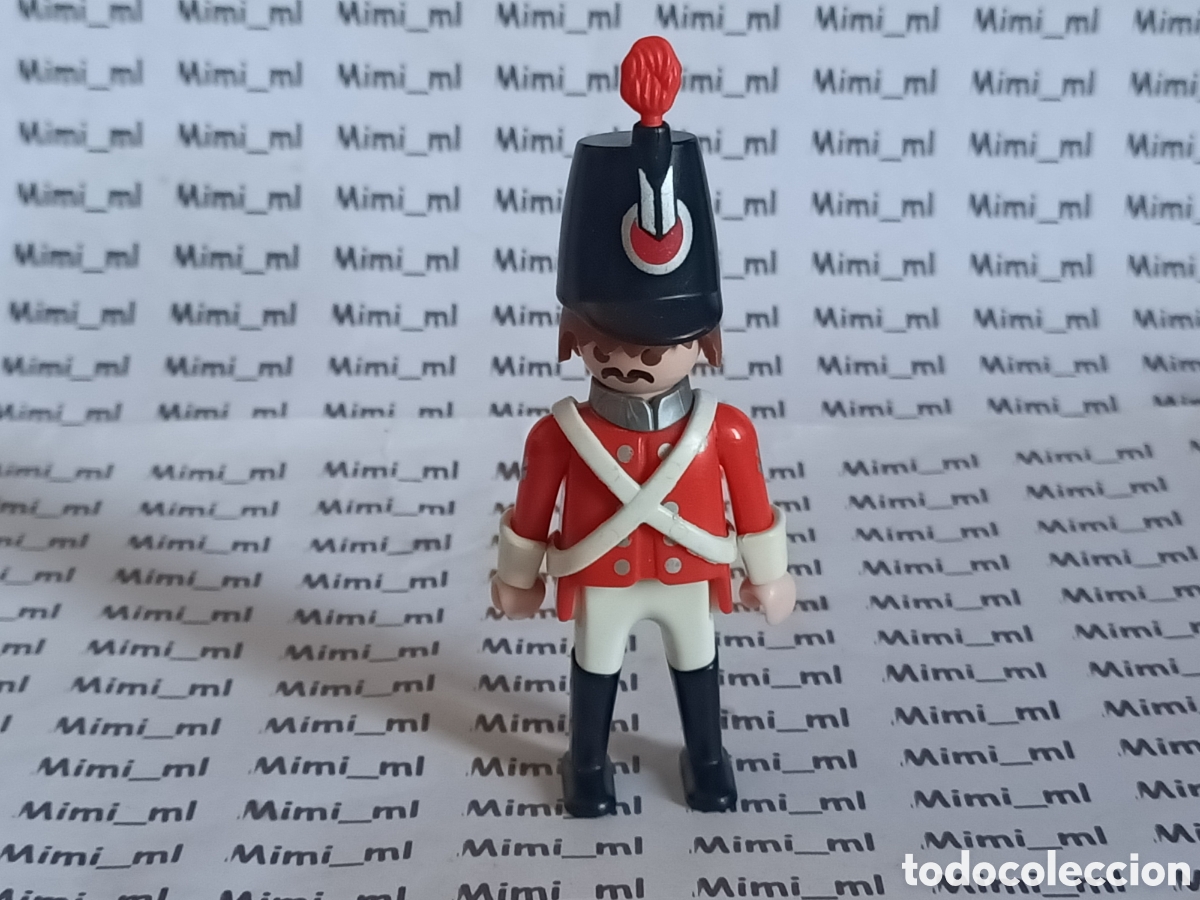 Playmobil: Playmobil figura soldado ingl&eacute;s guardia 3795 3054 3058 medieval bigote