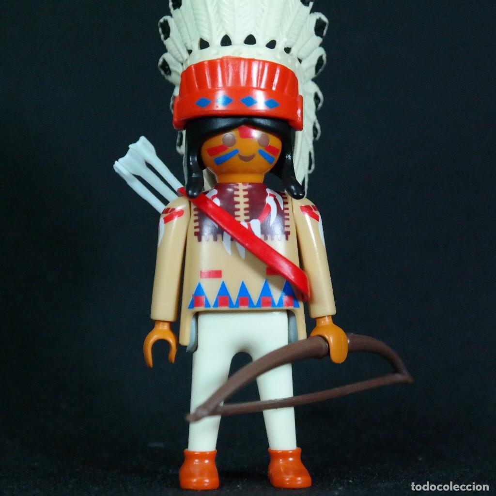 Playmobil: Playmobil jefe indio con penacho ☼