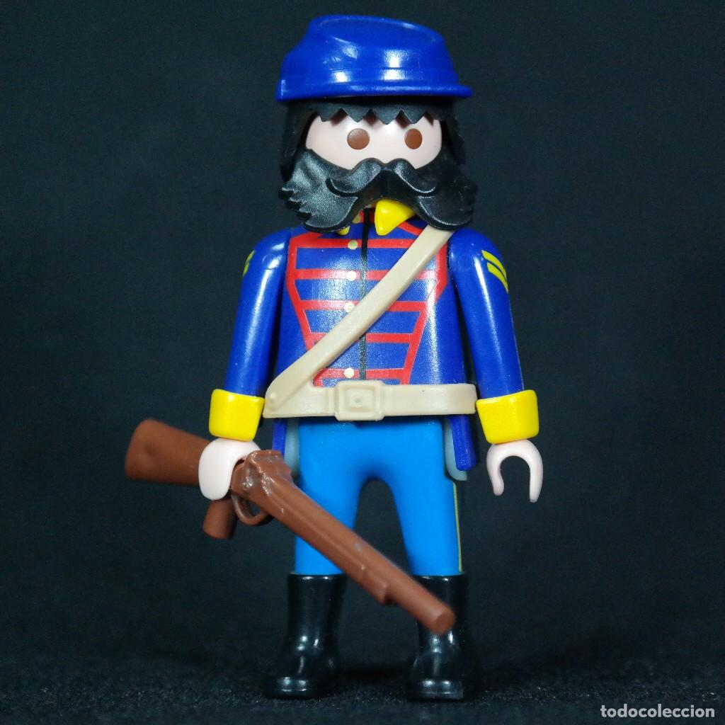 Playmobil: Playmobil soldado nordista con barba negra ☼