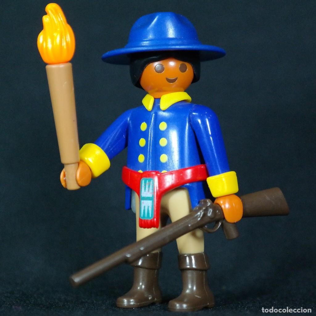Playmobil: Playmobil soldado nordista con antorcha ☼