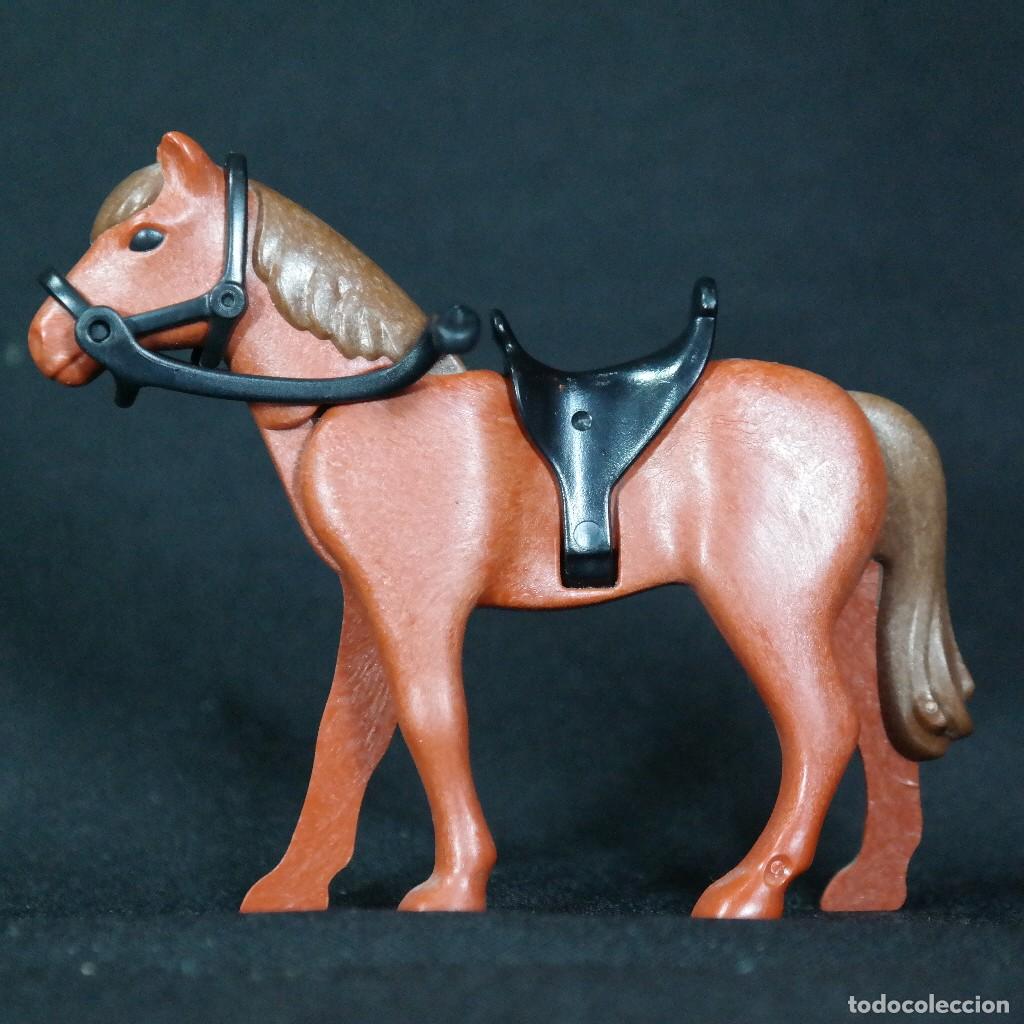 Playmobil: Playmobil caballo con montura negra ☼