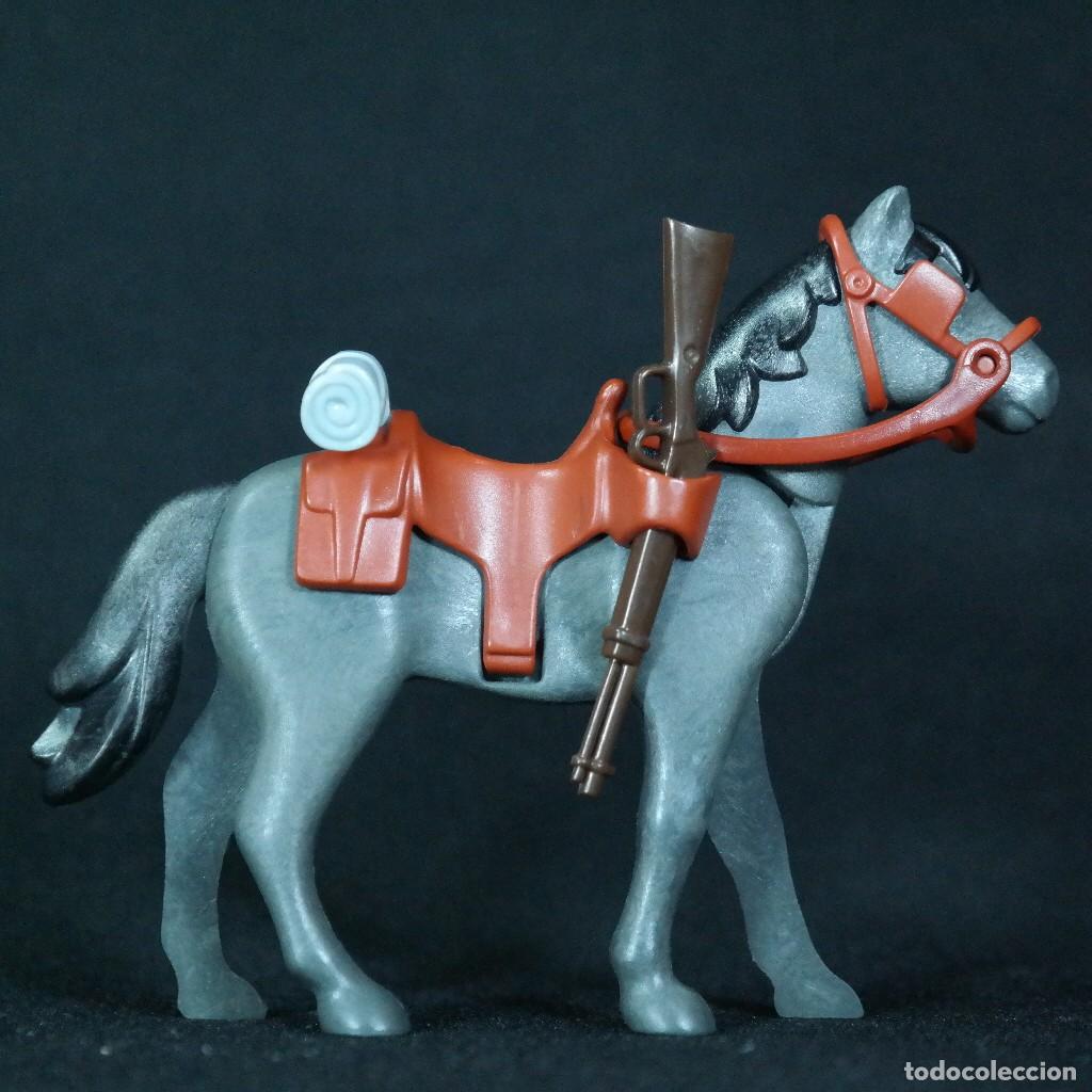Playmobil: Playmobil caballo gris con montura ☼
