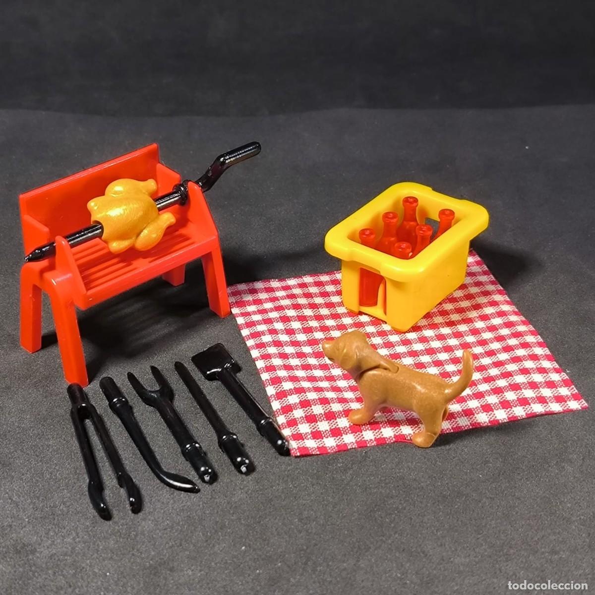 Playmobil: Playmobil asadero con cajon de botellas ☼