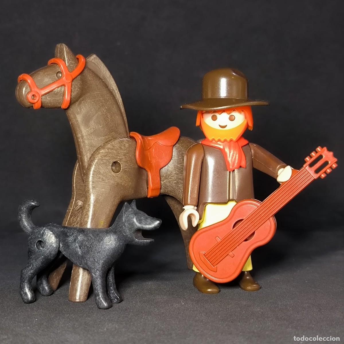 Playmobil: Playmobil vaquero con caballo y guitarra ☼