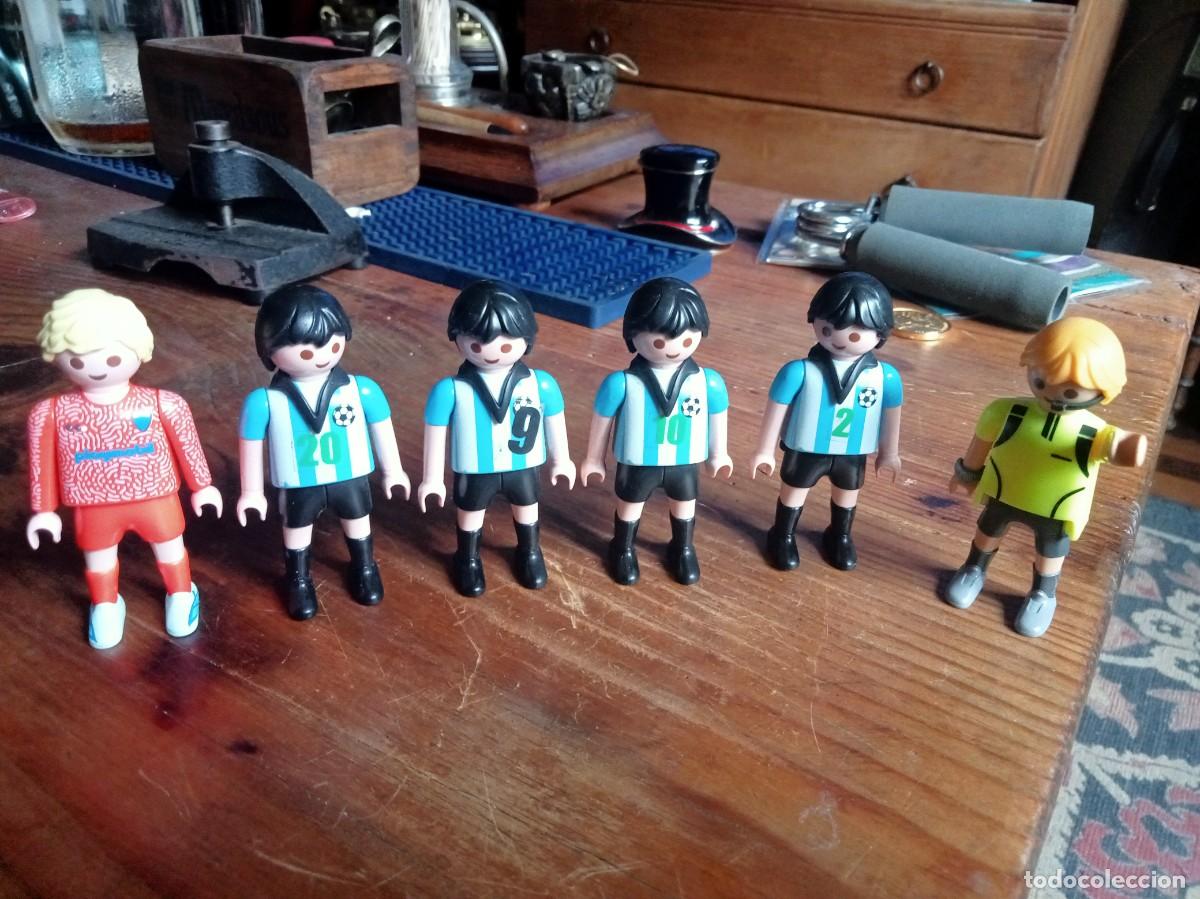 Playmobil: 5 JUGADORES DE ARGENTINA ENTRE ELLOS EL 10 DE MESSI Y EL &Aacute;RBITRO