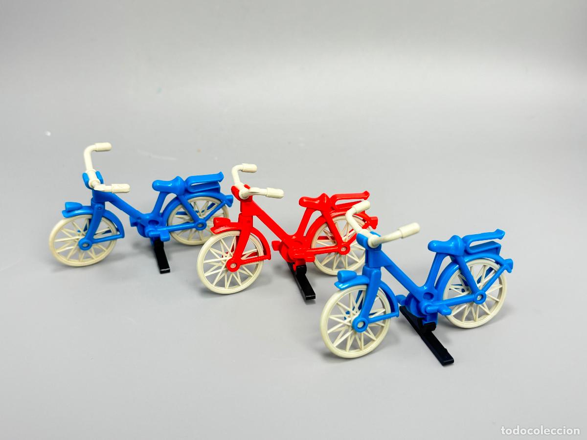 Playmobil: Playmobil lote bicicleta roja azul