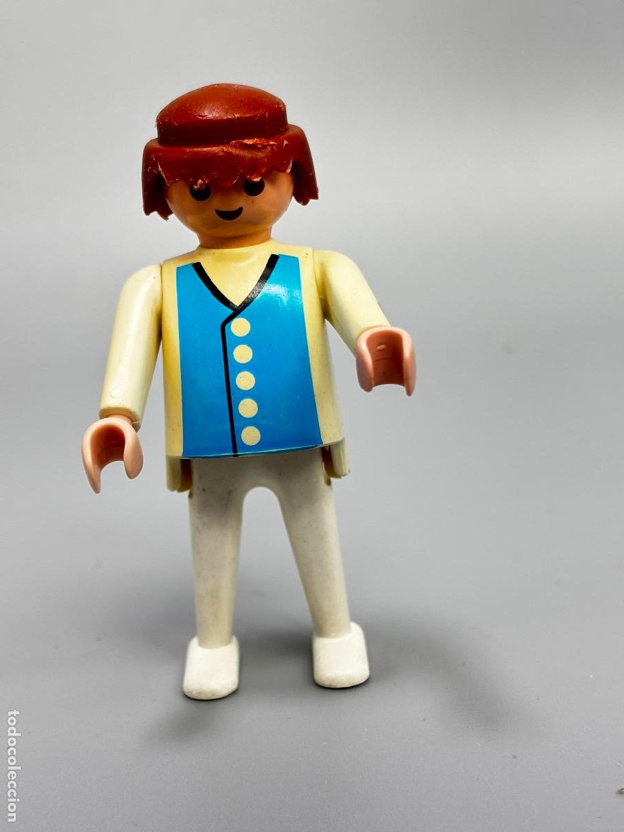 Playmobil: Playmobil figura con barriga descolorida y chaleco