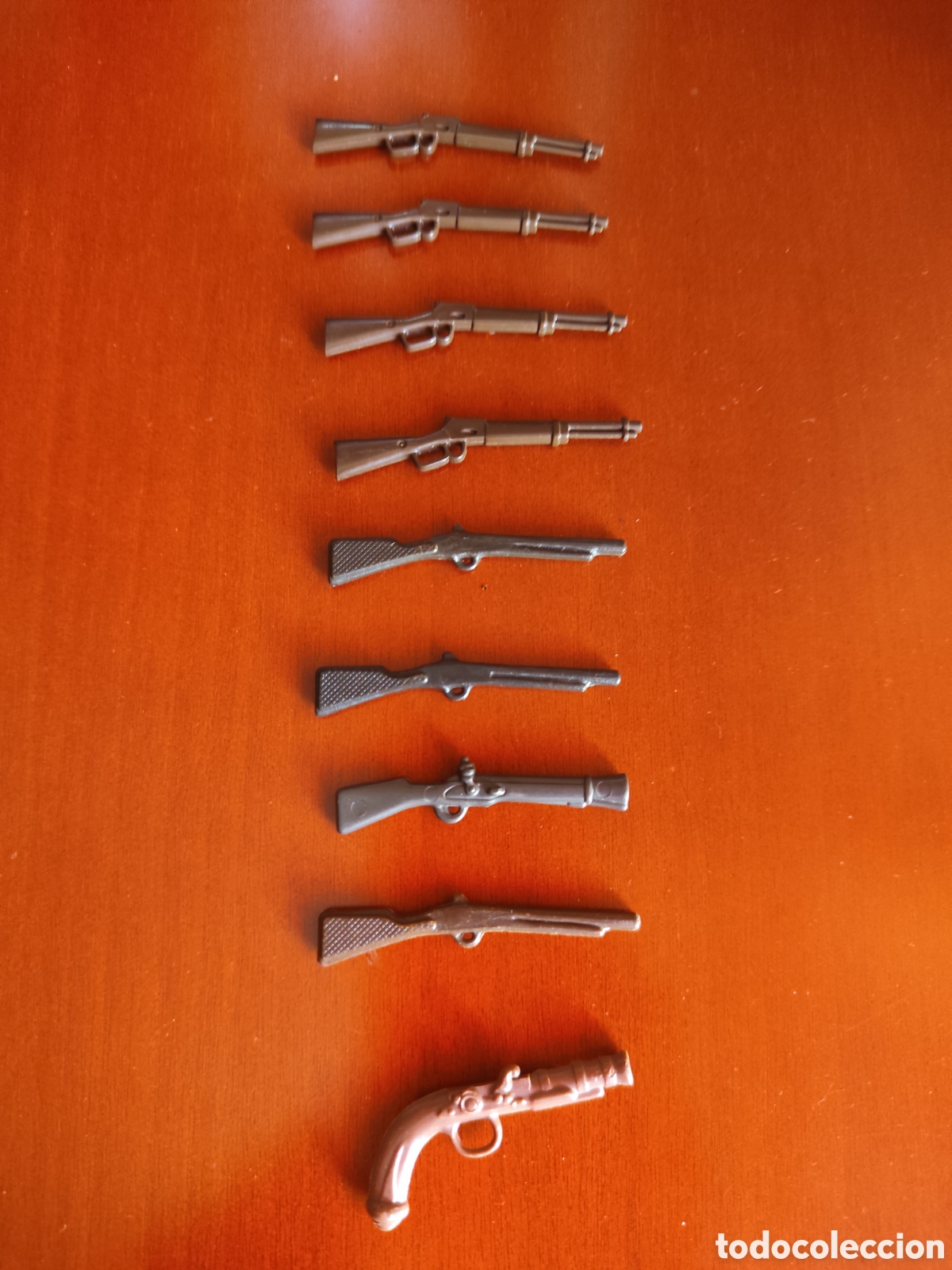 Playmobil: Lote armas Playmobil Vintage 8 Rifles y Pistola de Chispa