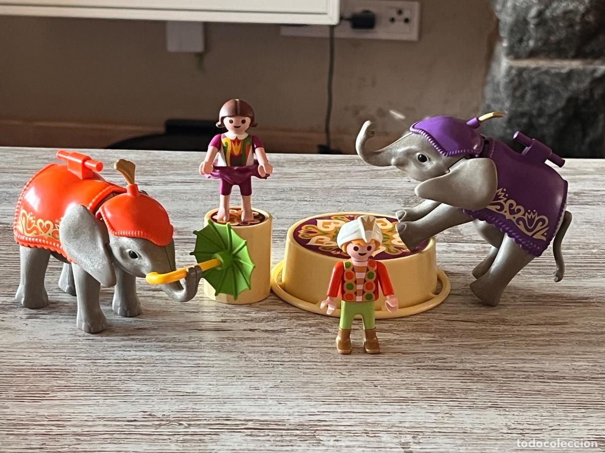 Playmobil: 4235 Elefantes y ni&ntilde;os acr&oacute;batas circo y accesorios Playmobil