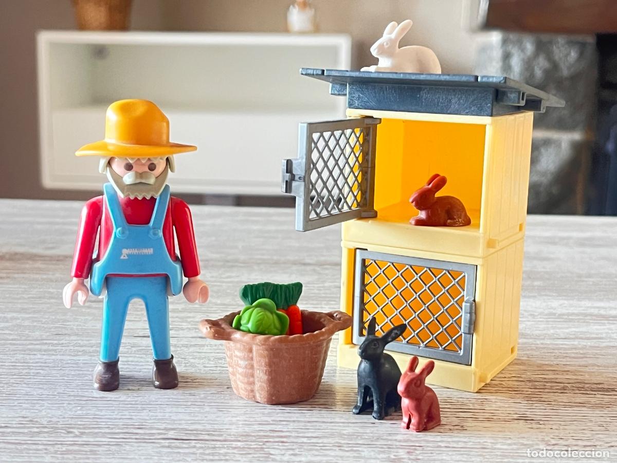 Playmobil: 4491 Ser granjero con conejeras conejos y accesorios Playmobil
