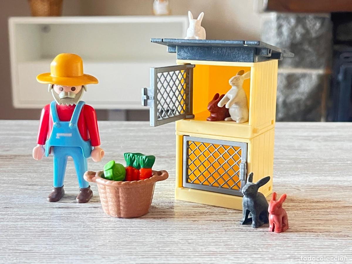 Playmobil: 4491 Ser granjero con conejeras conejos y accesorios Playmobil