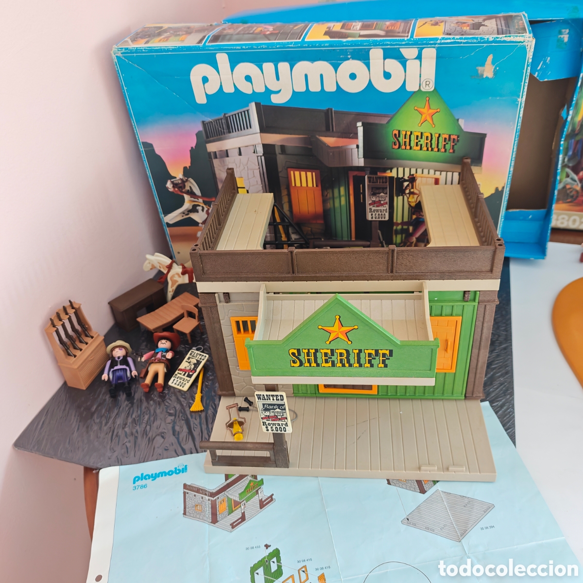 Playmobil: Playmobil 3786 oficina sheriff, en caja, incompleta