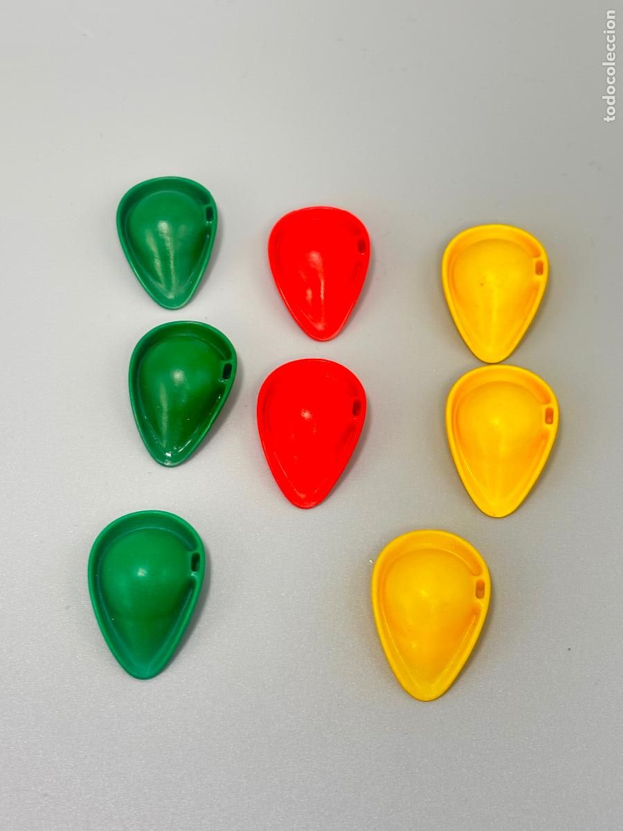 Playmobil: Playmobil lote sombrero rojo amarillo verde medieval