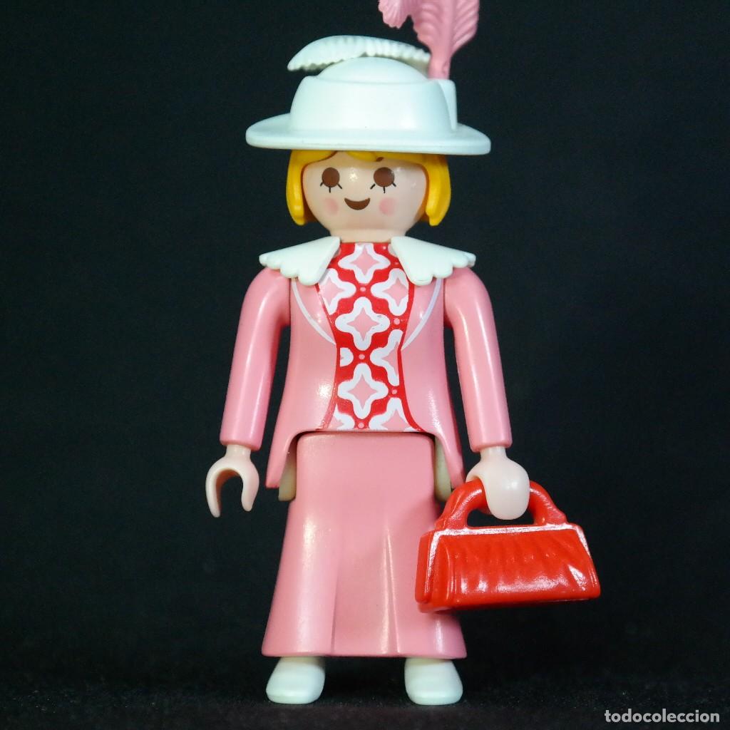 Playmobil: Playmobil dama con vestido rosa ☼