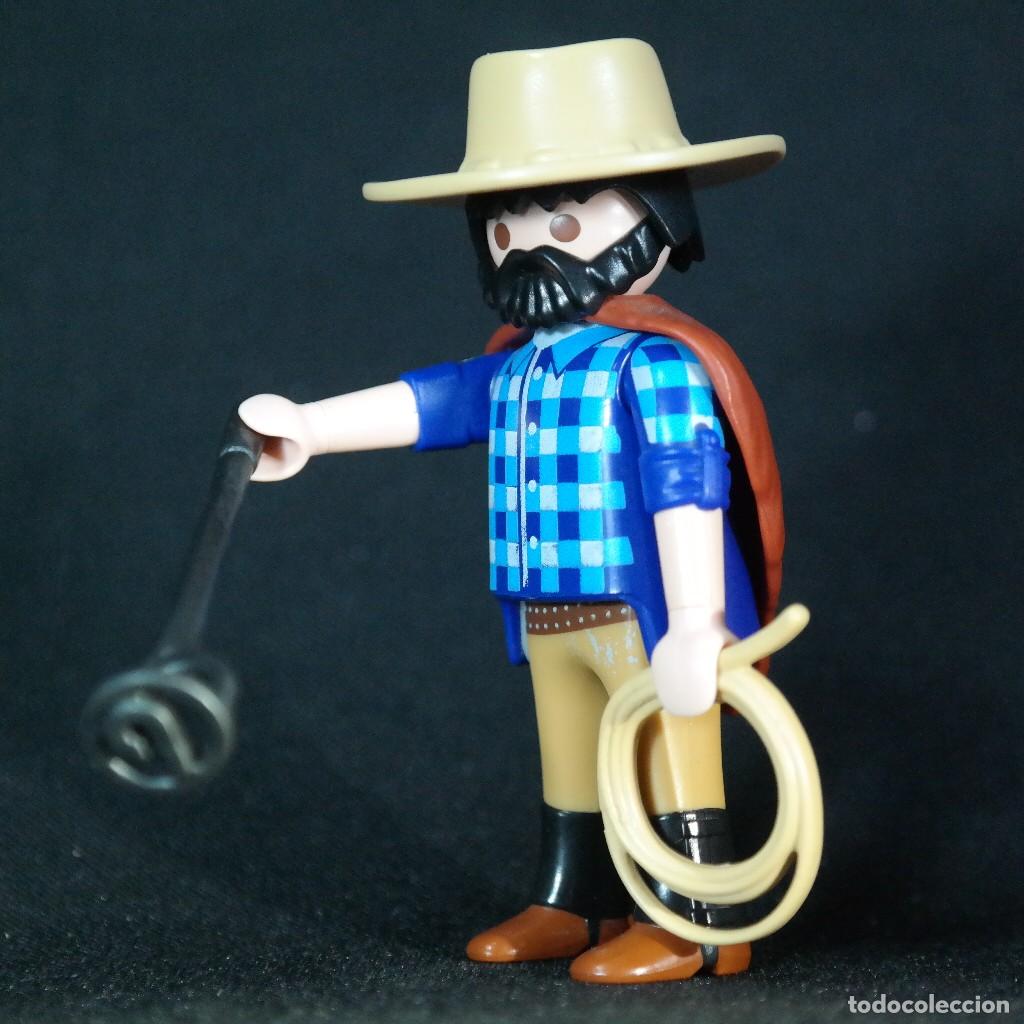 Playmobil: Playmobil vaquero lazo y sello para marcar vacas ☼