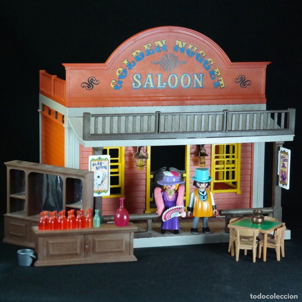 Playmobil: Playmobil Golden Nugget Saloon ref.3787 con 2 figuras y accesorios ☼