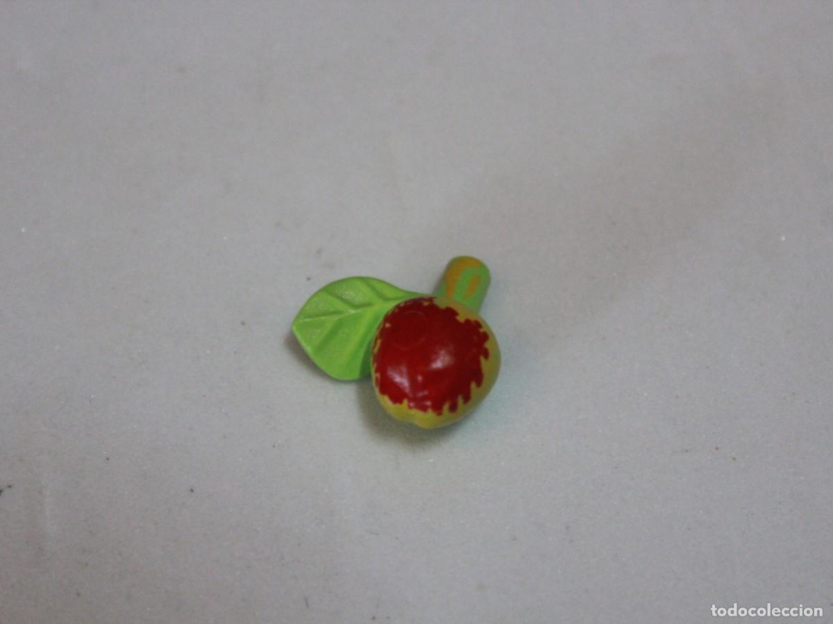 Playmobil: Playmobil accesorio manzana roja con hoja fruta alimentaci&oacute;n mercado
