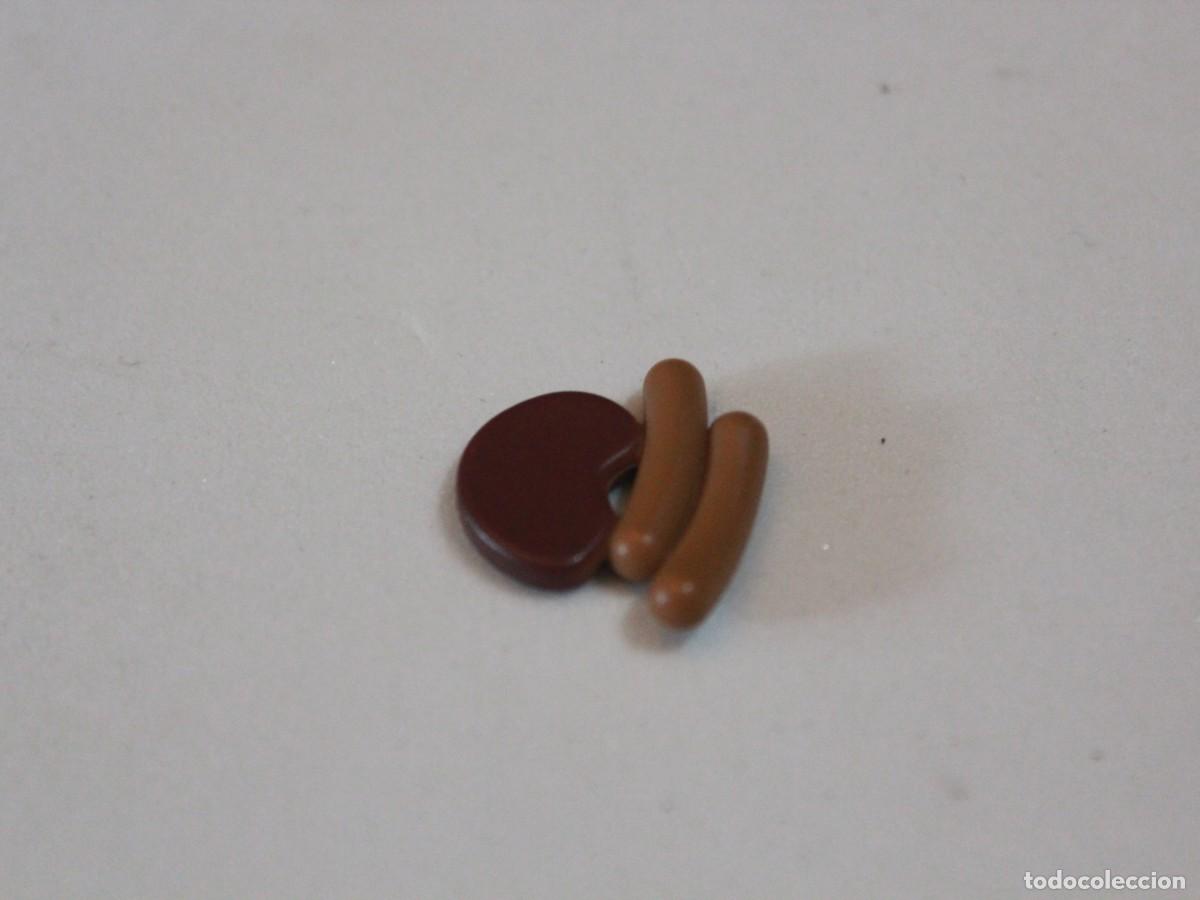 Playmobil: Playmobil lote hamburguesa y 2 salchichas accesorios comida barbacoa