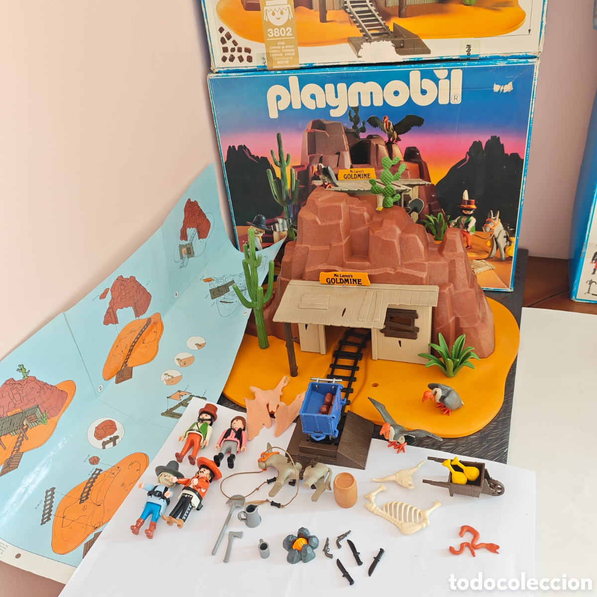 Playmobil: Playmobil 3802 mina de oro McLaren's goldmine, en caja, incompleta