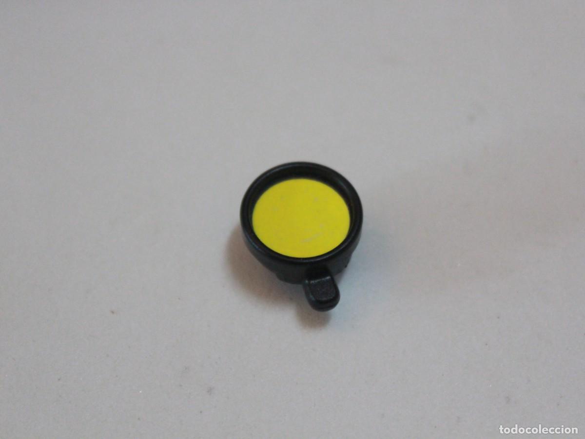 Playmobil: Accesorio Playmobil - Foco negro para coche o moto con lente amarilla - Repuesto original