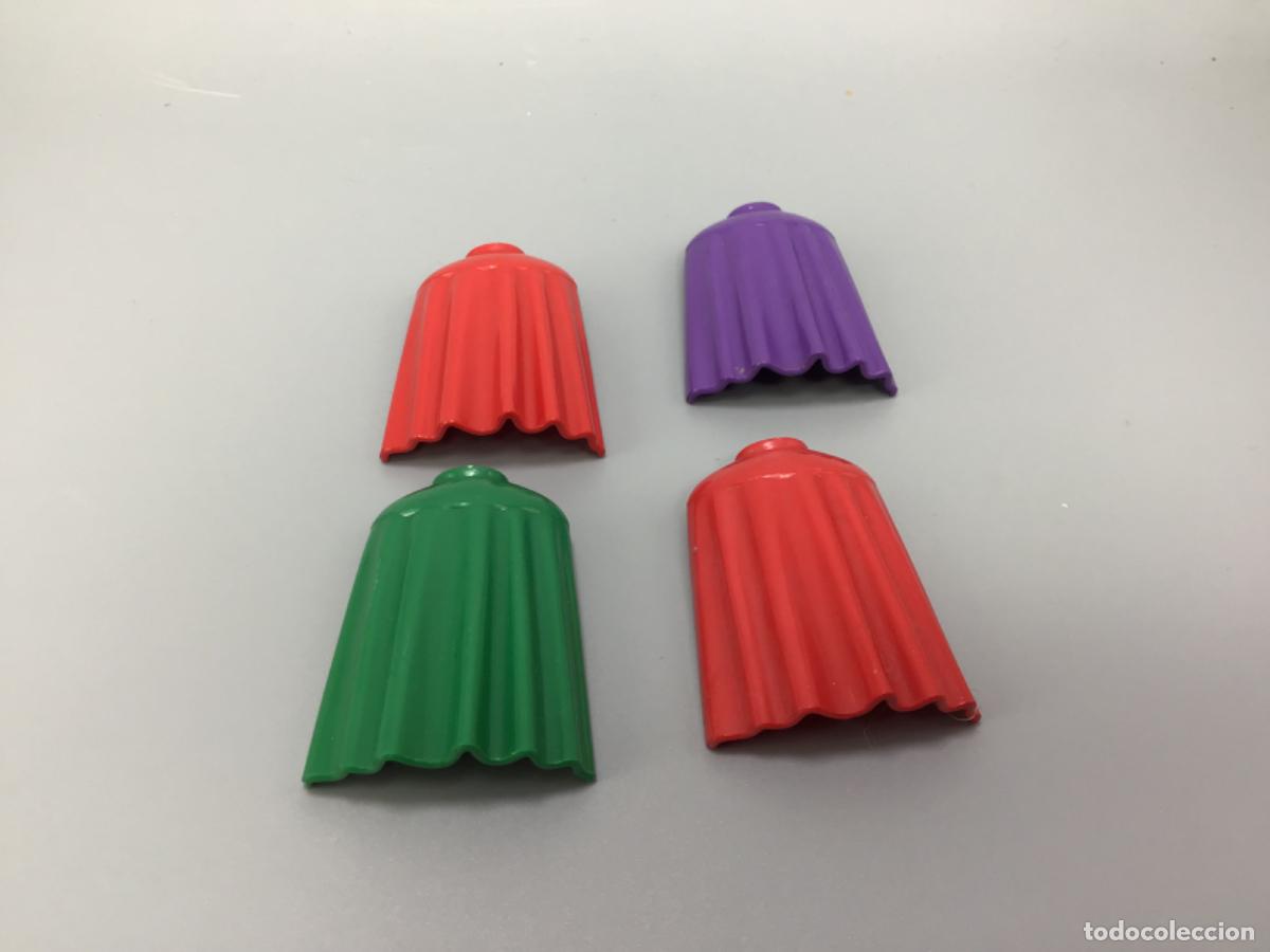 Playmobil: Playmobil lote capa larga verde roja amarilla