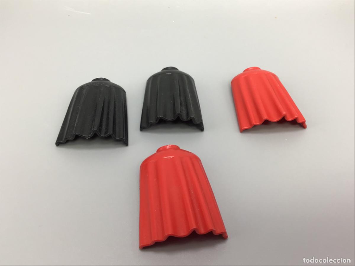 Playmobil: Playmobil lote capa larga negra roja