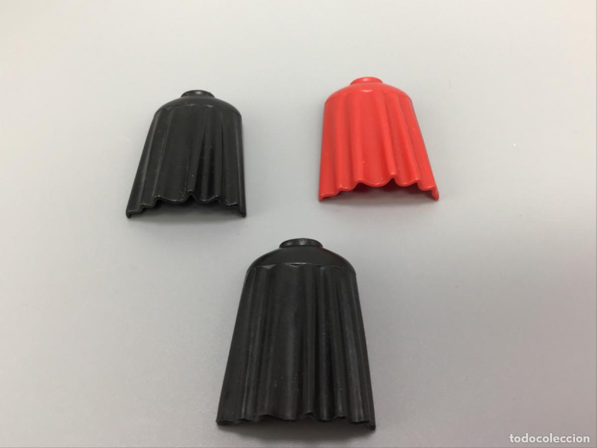 Playmobil: Playmobil lote capa larga negra roja