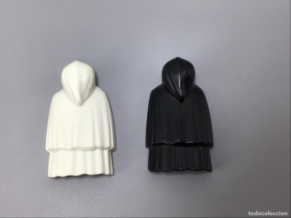 Playmobil: Playmobil lote capa blanca negra con capucha