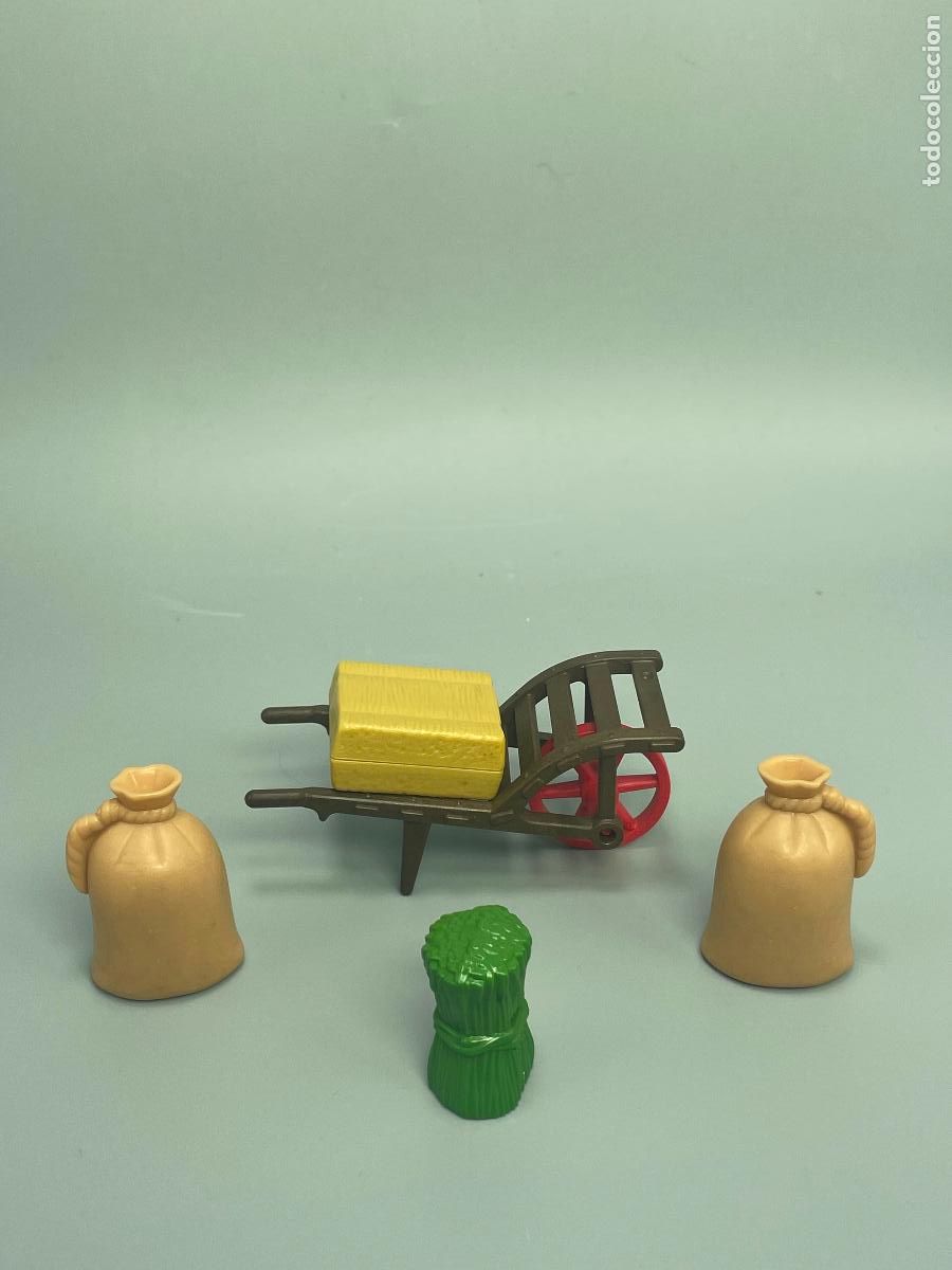 Playmobil: Playmobil lote carretilla con fardo de paja y saco