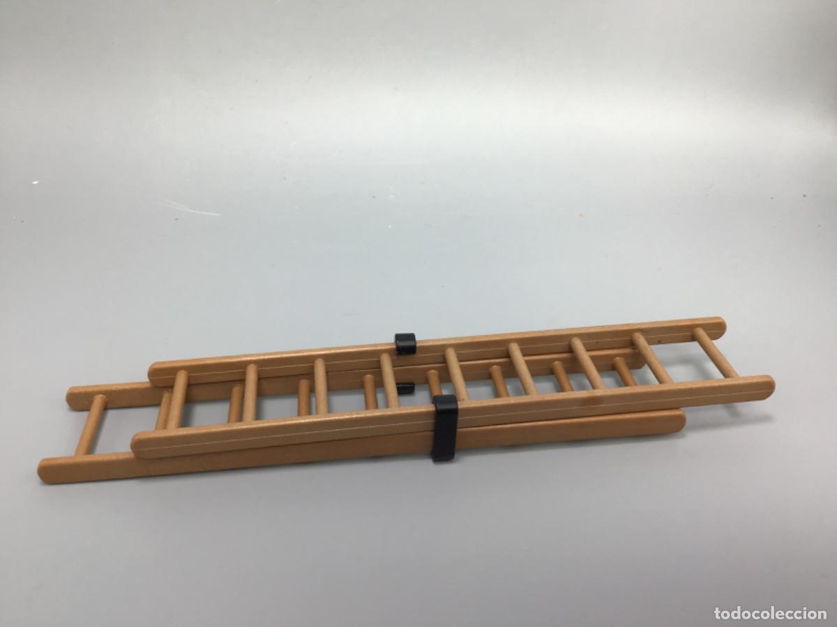 Playmobil: Playmobil escalera con sujeci&oacute;n doble torre fuerte oeste