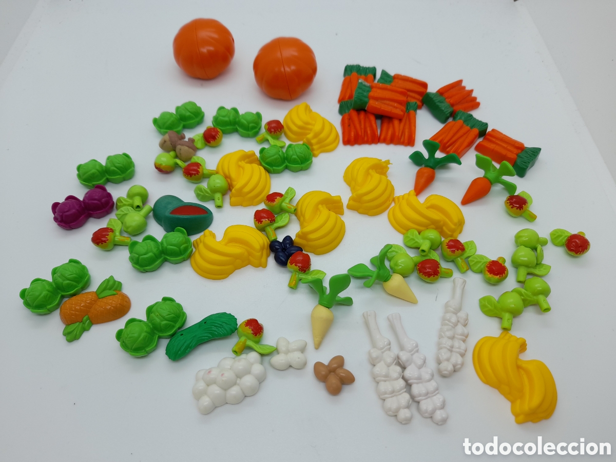 Playmobil: PLAYMOBIL. LOTE DE COMIDA, VERDURAS, FRUTAS