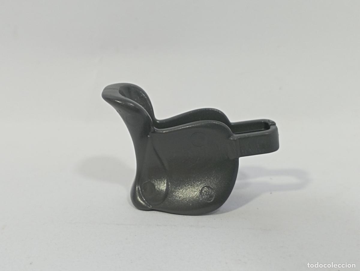 Playmobil: PLAYMOBIL SILLA DE MONTAR CABALLOS ANIMALES OESTE ---- 3&ordf; GENERACI&Oacute;N--GRIS OSCURO
