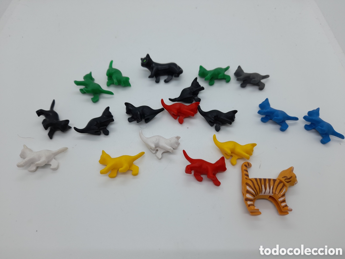 Playmobil: PLAYMOBIL. LOTE DE GATOS