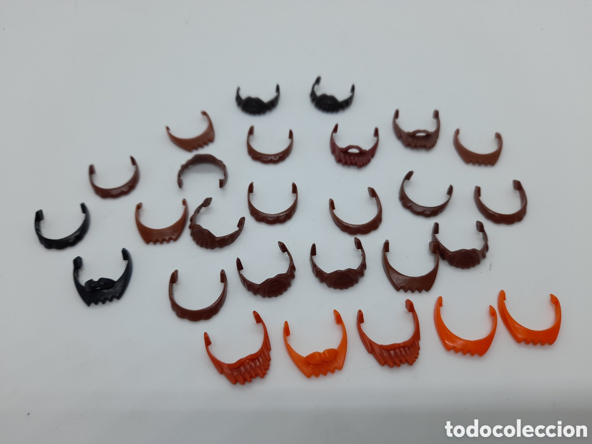 Playmobil: PLAYMOBIL. LOTE DE BARBAS MARRONES, PELIRROJAS,