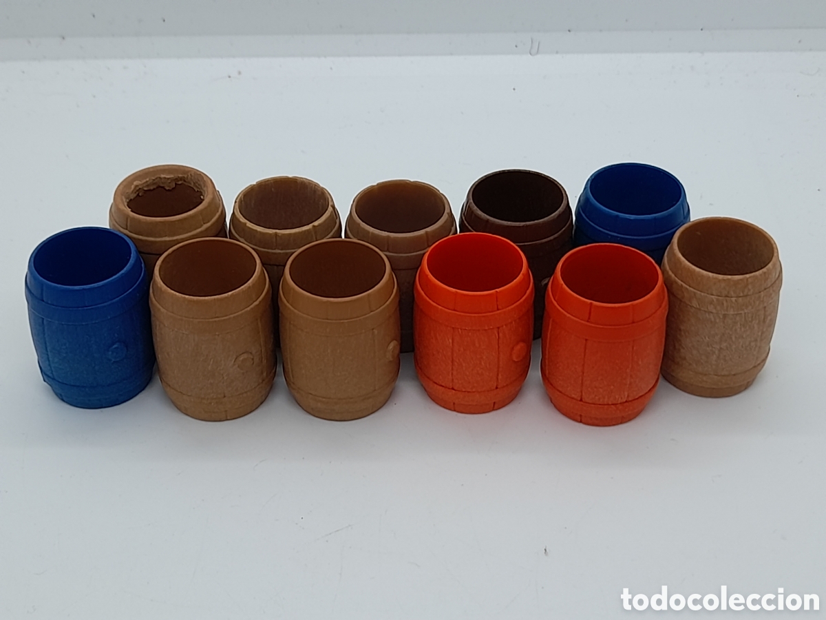 Playmobil: PLAYMOBIL. LOTE DE BARRILES