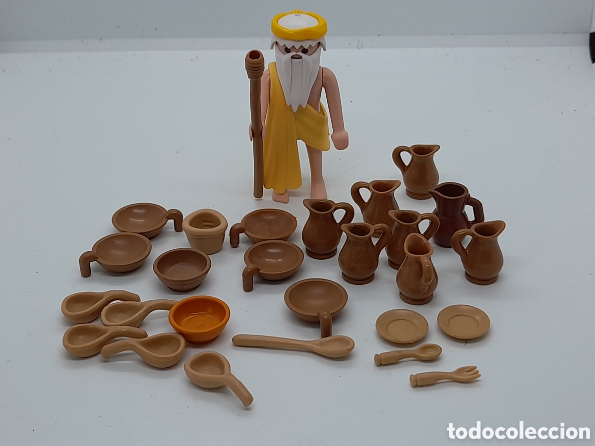 Playmobil: PLAYMOBIL. PASTOR. COMERCIANTE DE ALFARER&Iacute;A. IDEAL BELEN, DIORAMAS, ETC