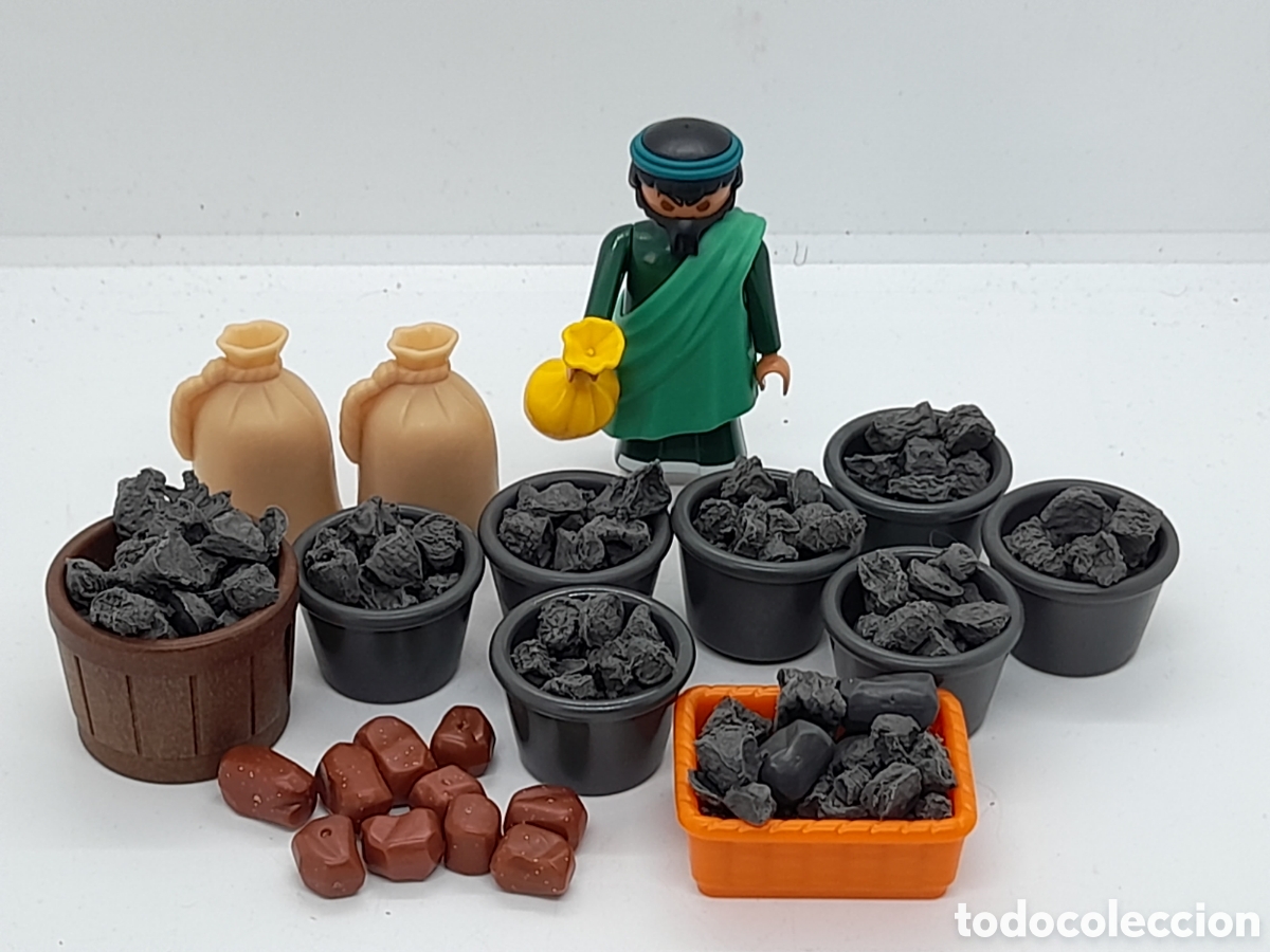 Playmobil: PLAYMOBIL. PASTOR. COMERCIANTE DE CARB&Oacute;N. IDEAL BELEN, DIORAMAS