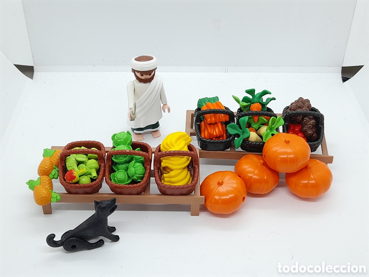 Playmobil: PLAYMOBIL. PASTOR. COMERCIANTE DE VERDURAS, FRUTAS. IDEAL BELEN, DIORAMAS