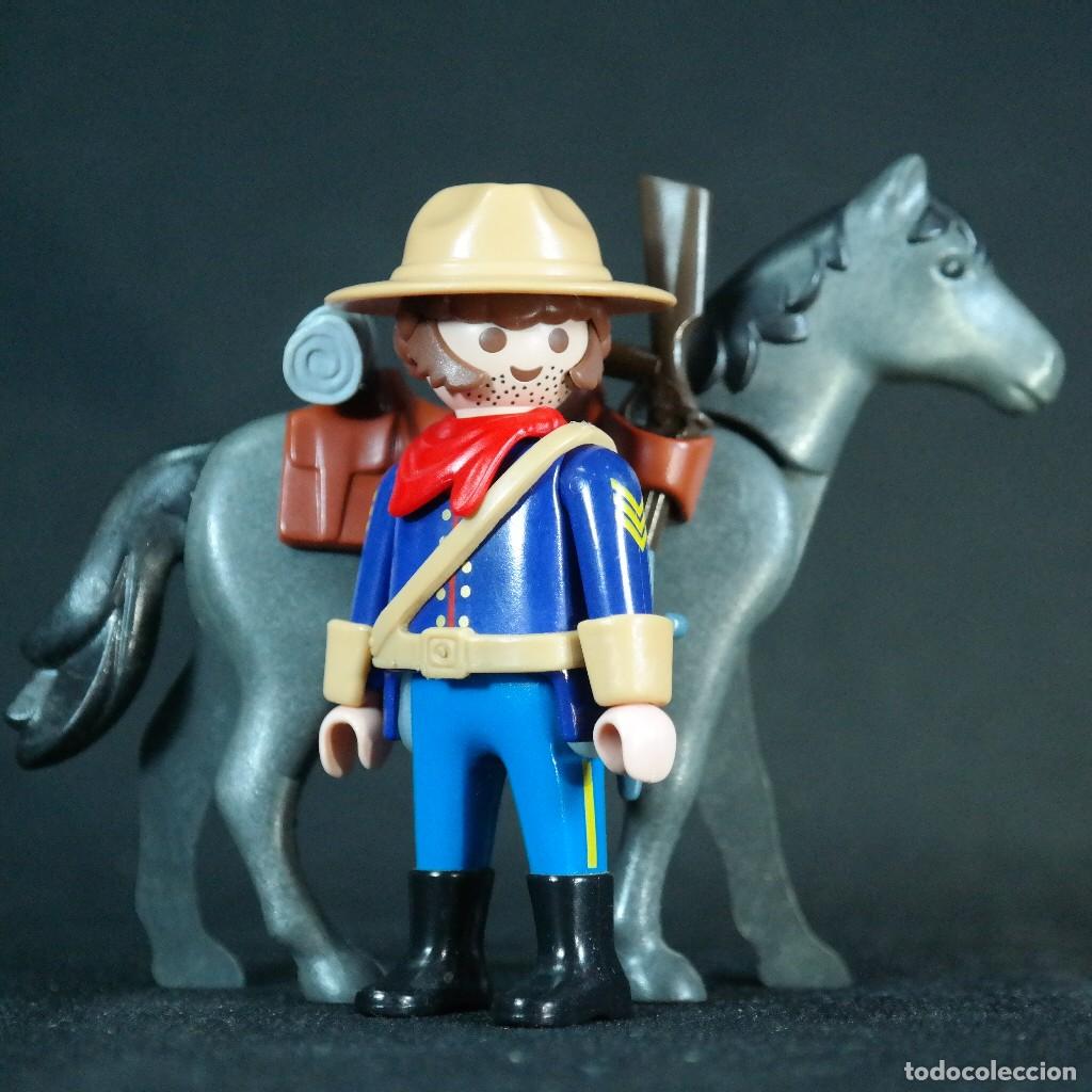 Playmobil: Playmobil soldado nordista con caballo ☼