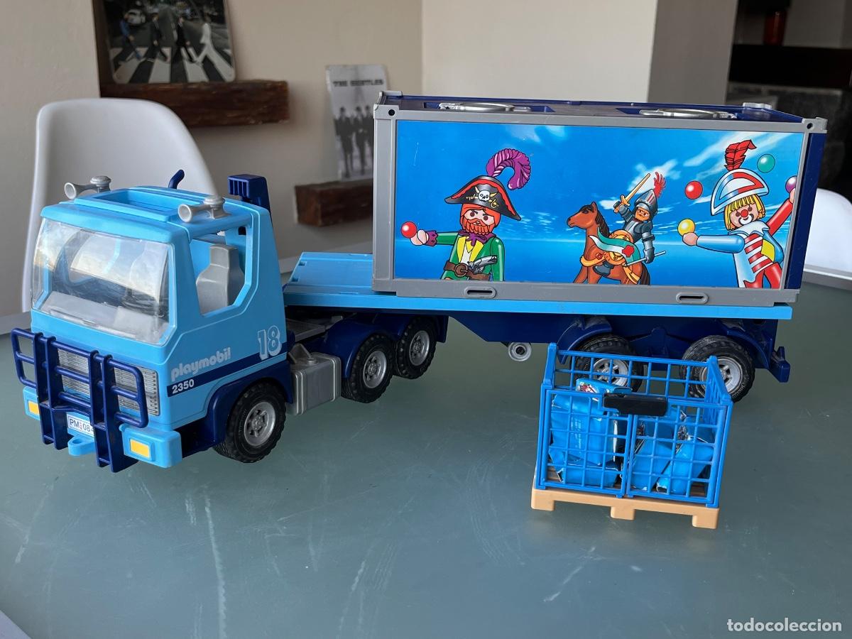 Playmobil: 4447 Cami&oacute;n porta contenedores de juguetes con accesorios Playmobil