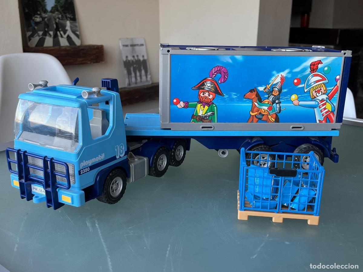 Playmobil: 4447 Cami&oacute;n porta contenedores de juguetes con accesorios Playmobil