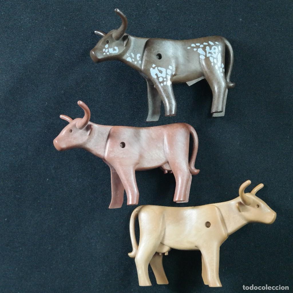 Playmobil: Playmobil tres vacas longhorn ☼