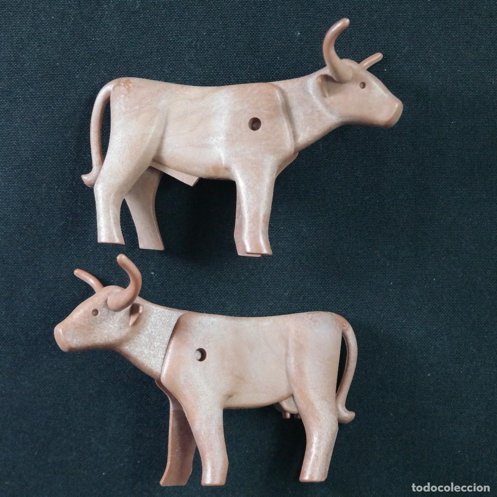 Playmobil: Playmobil tres vacas lisas longhorn ☼