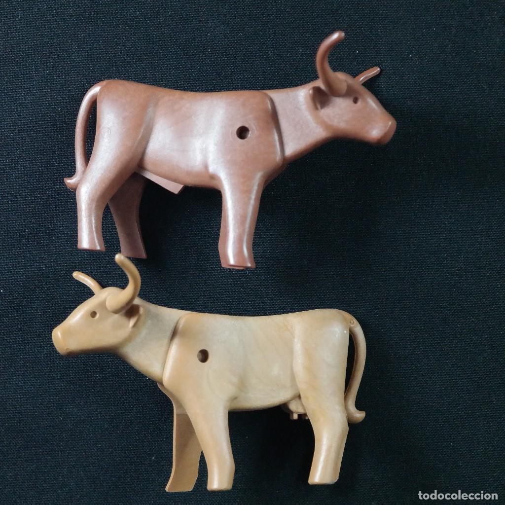 Playmobil: Playmobil tres vacas lisas longhorn ☼